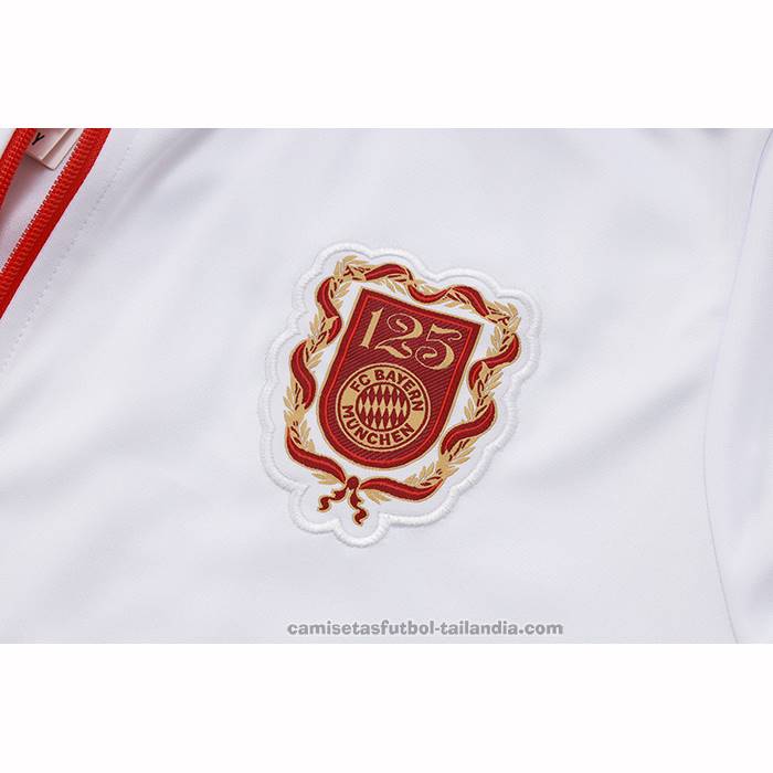 Chandal de Chaqueta del Bayern Munich 125 Aniversario Nino 25/26 Blanco